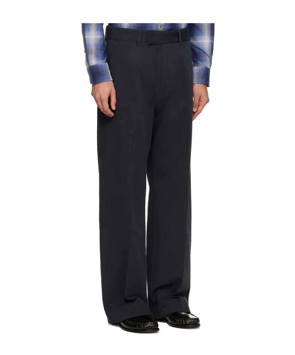 Wide-Leg Casual Pants With Belt Loops