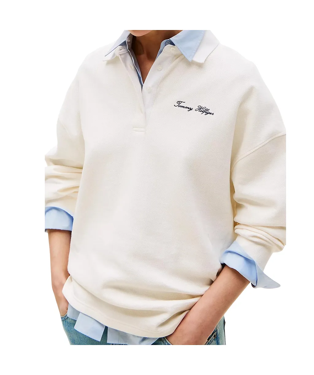 Collared Buttoned Polo Top