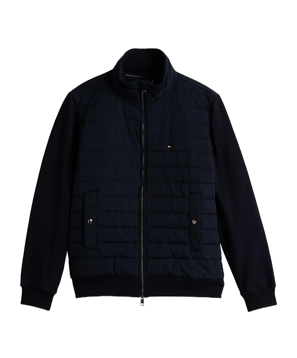 Stand-Up-Collar Quilted Jacket