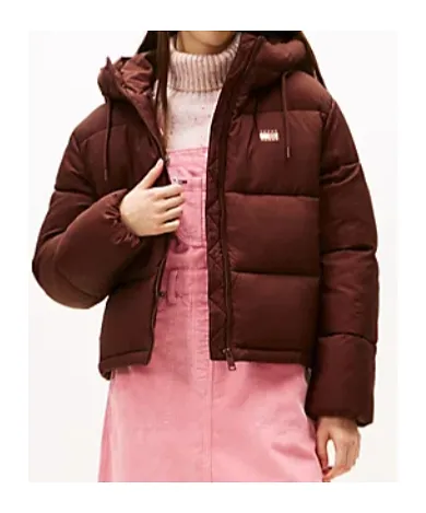 Long-Sleeved Hooded Cotton Jacket