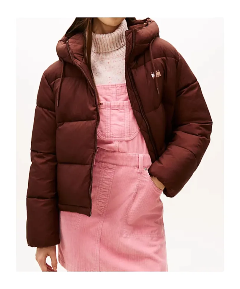 Long-Sleeved Hooded Cotton Jacket