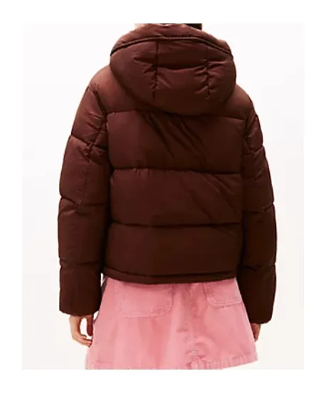 Long-Sleeved Hooded Cotton Jacket