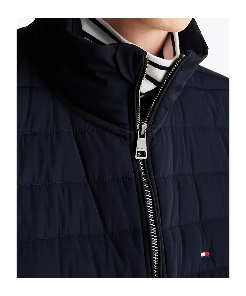 Stand-Up-Collar Quilted Jacket