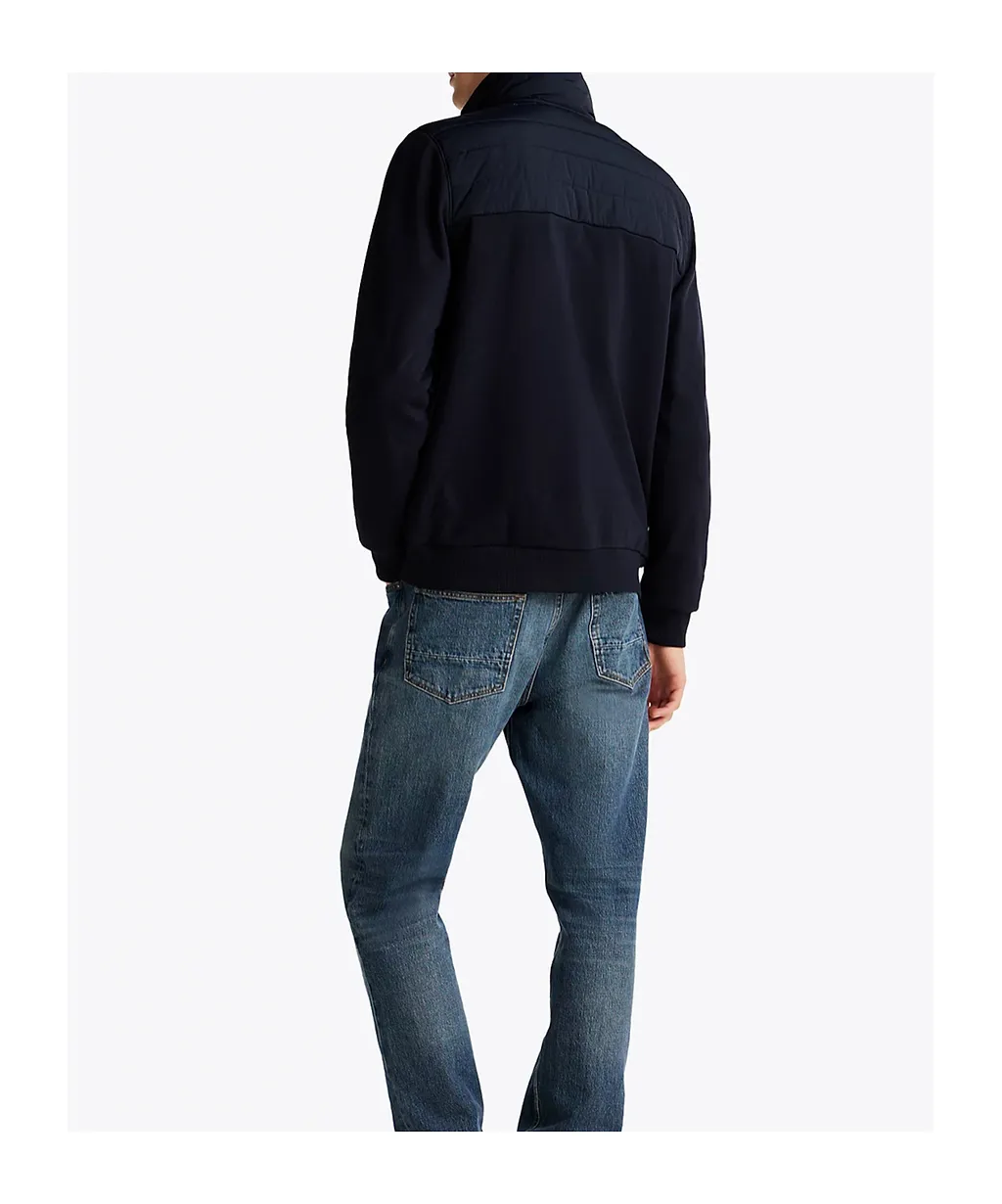 Stand-Up-Collar Quilted Jacket