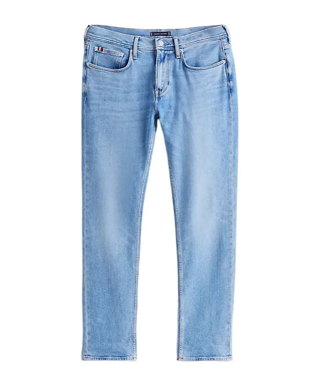 Tommy Hilfiger Logo-Patch Straight-Leg Jeans