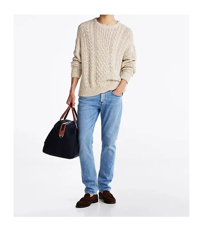Tommy Hilfiger Logo-Patch Straight-Leg Jeans