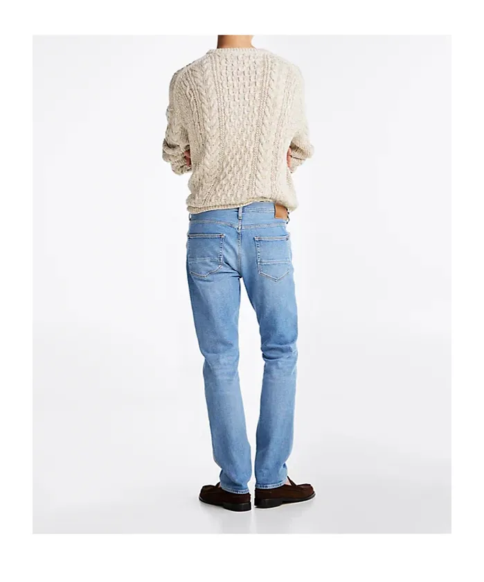 Tommy Hilfiger Logo-Patch Straight-Leg Jeans
