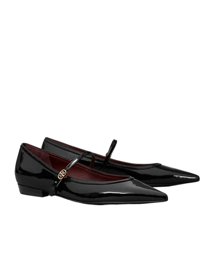 Double T-Buckle Ballet Flats