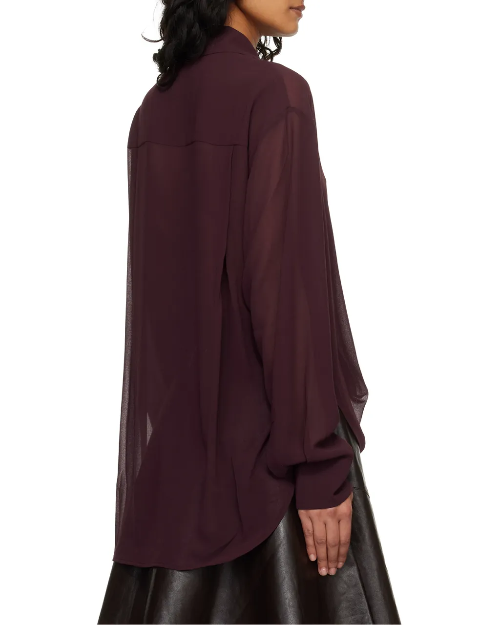The Frankie Shop Sheer Long Sleeve Shirt