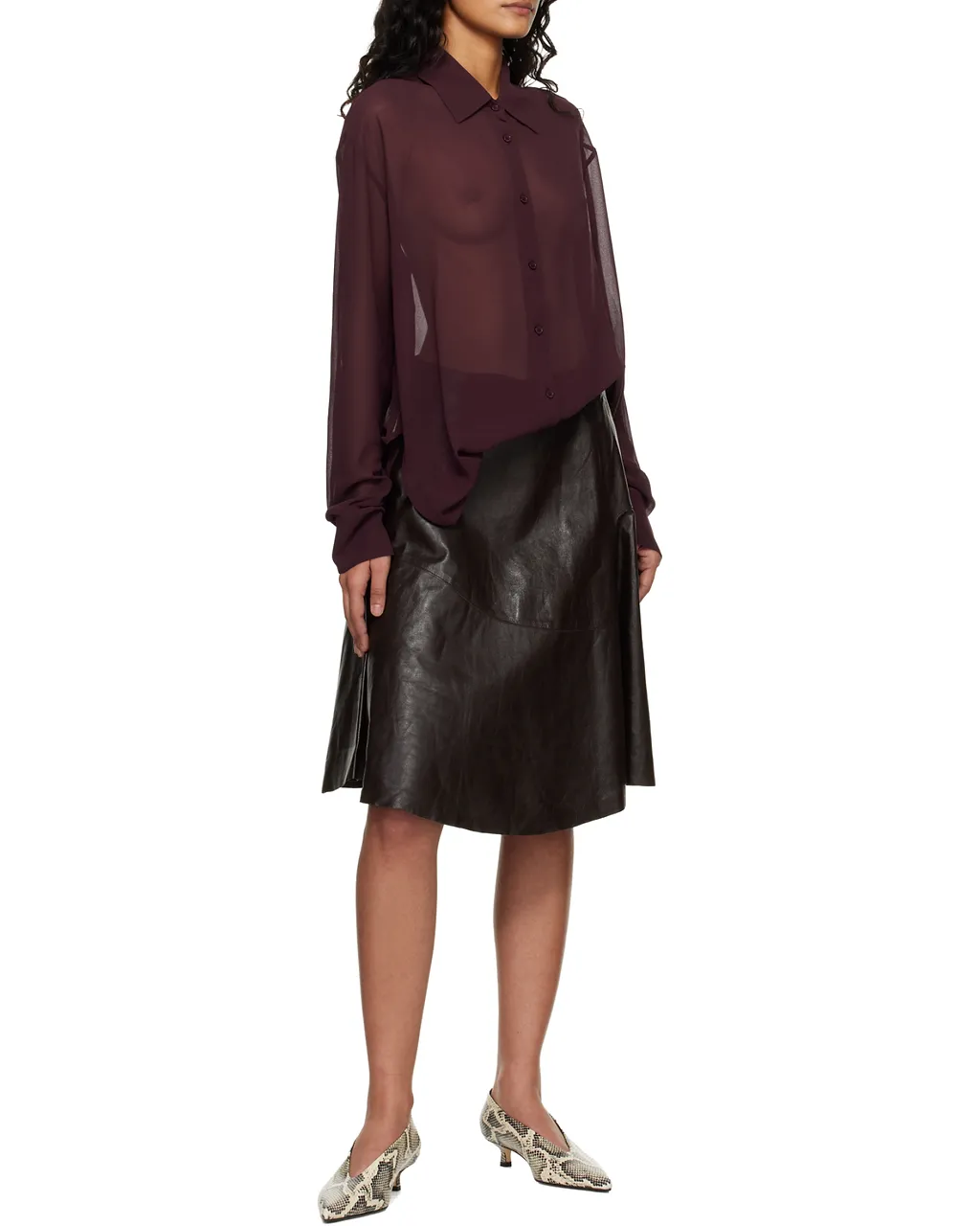 The Frankie Shop Sheer Long Sleeve Shirt