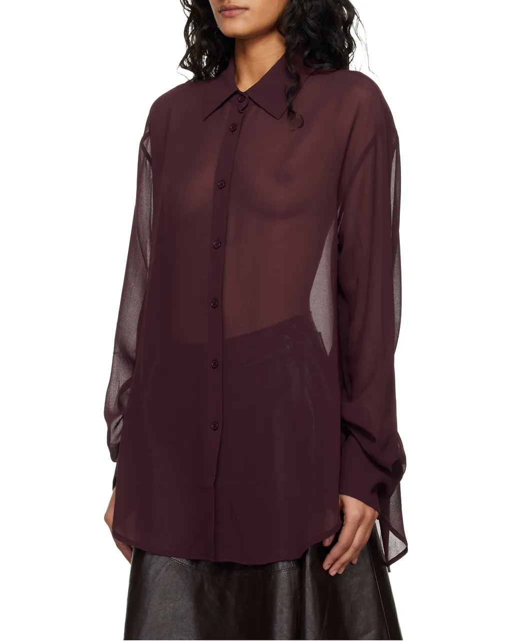 The Frankie Shop Sheer Long Sleeve Shirt