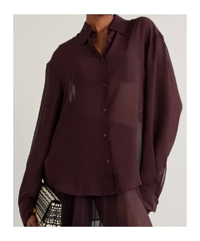 The Frankie Shop Sheer Long Sleeve Shirt