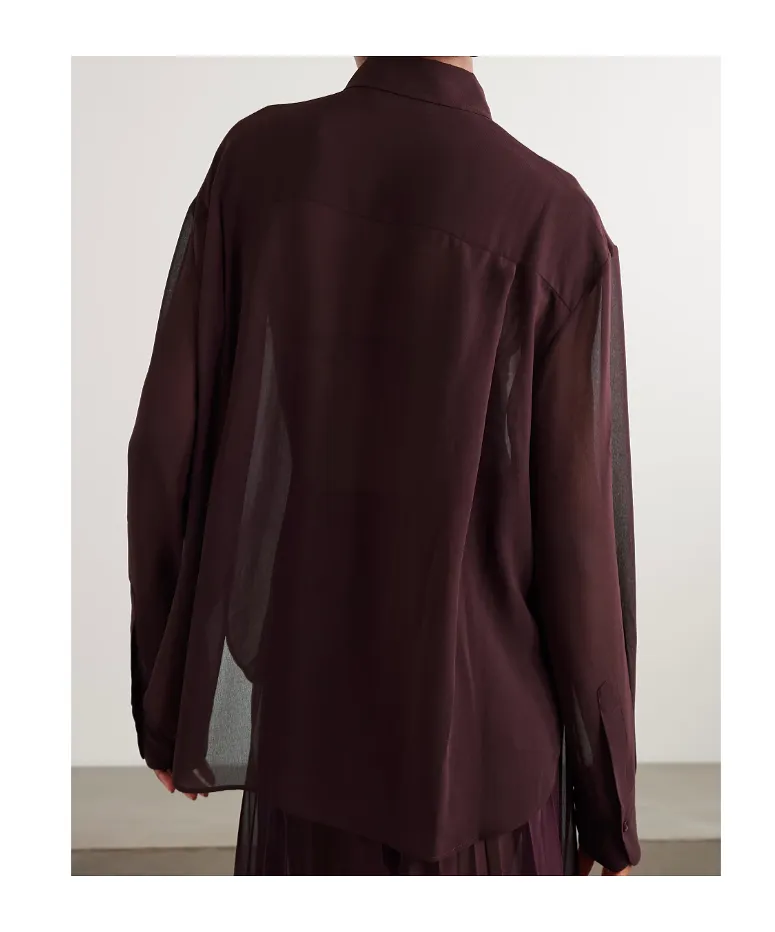 The Frankie Shop Sheer Long Sleeve Shirt