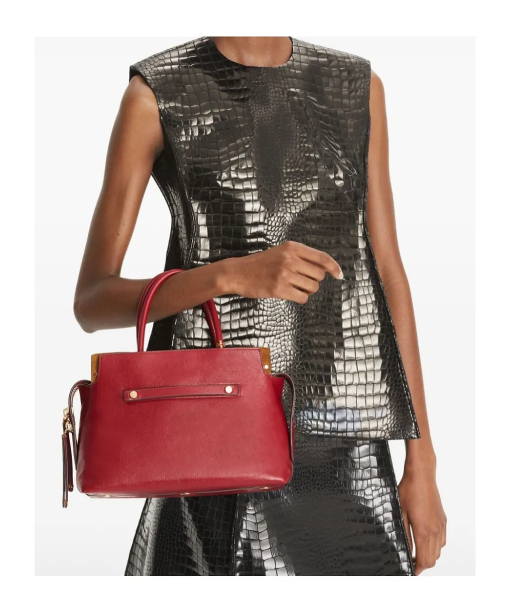 Tory Burch Mercer Textured Satchel Bag