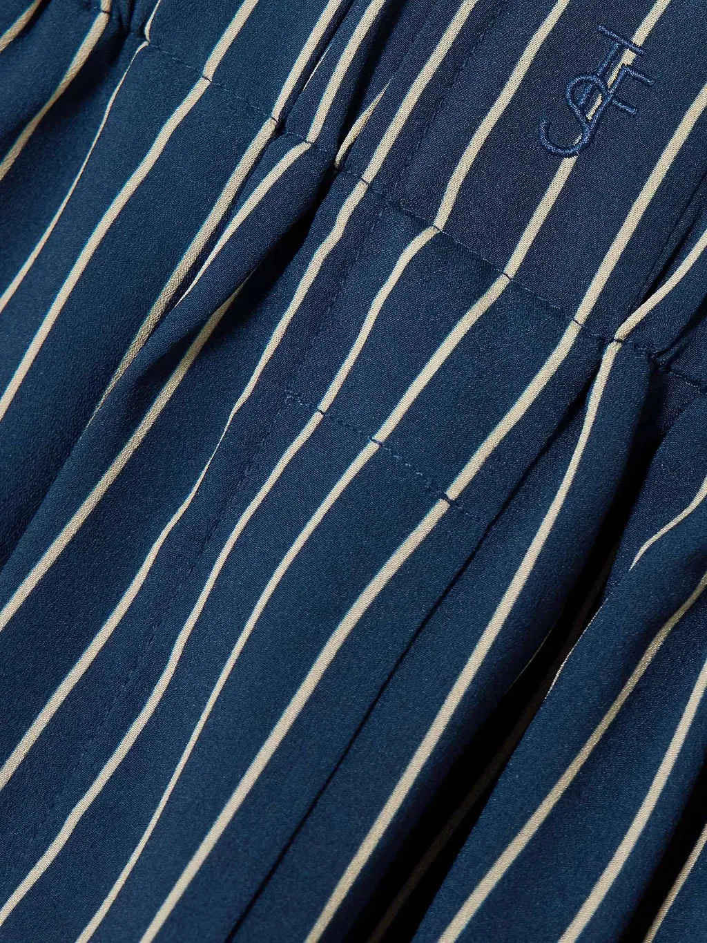Lui Striped Crepe Shorts