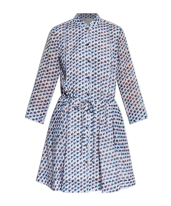Tory Burch Printed Mini Shirt Dress