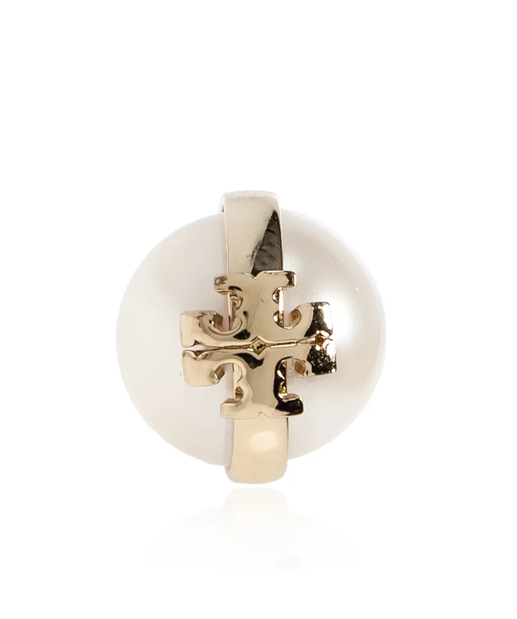 Pearl Logo Earrings