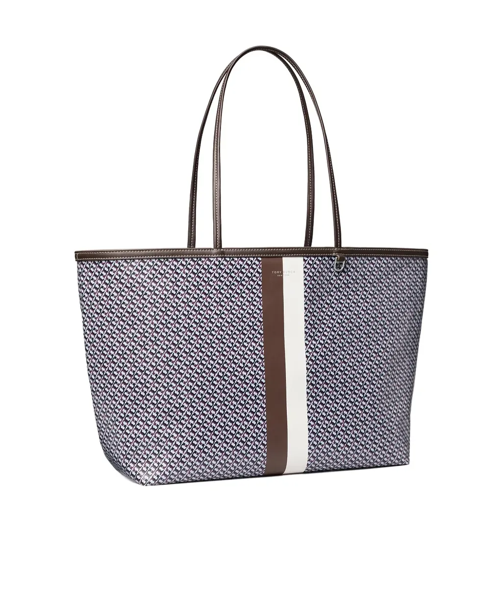 Tory Burch Racer Patterned Tote Bag