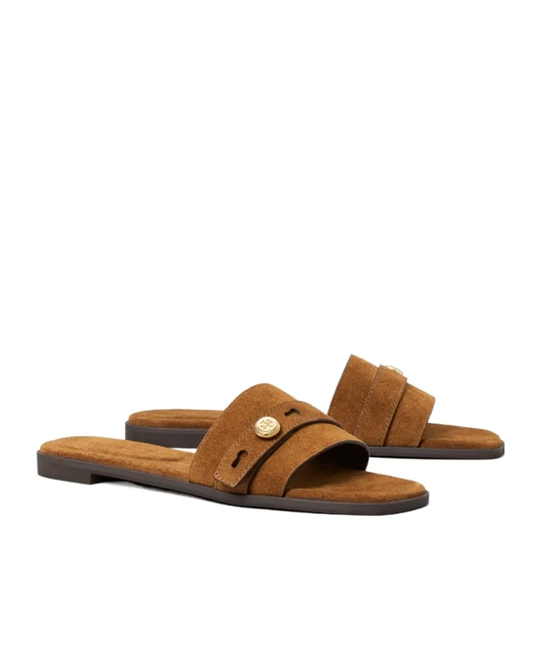 Tory Burch Romy Buckle Slide Sandals