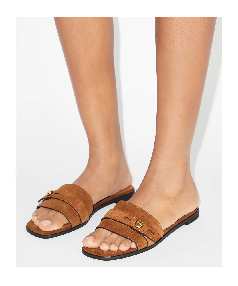 Tory Burch Romy Buckle Slide Sandals