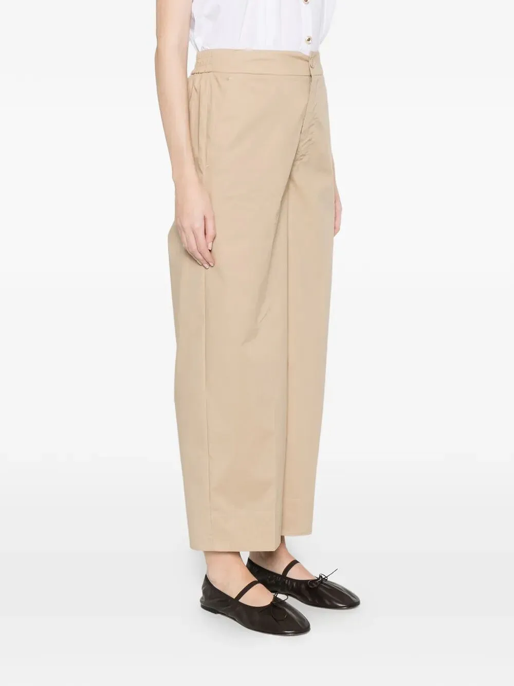 Button-Fastening Trousers