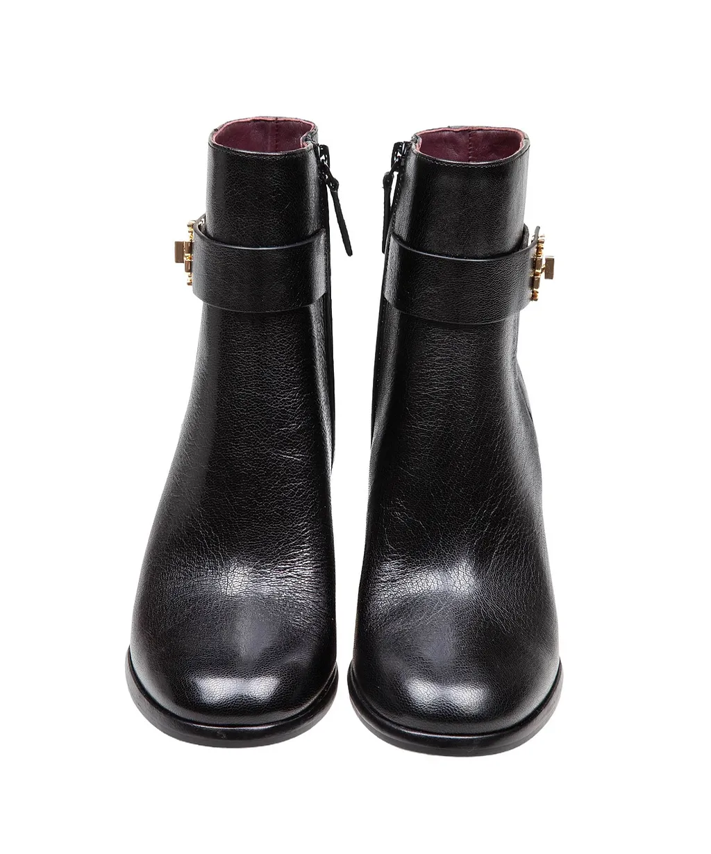 Tory Burch T Lock Heeled Ankle Boots