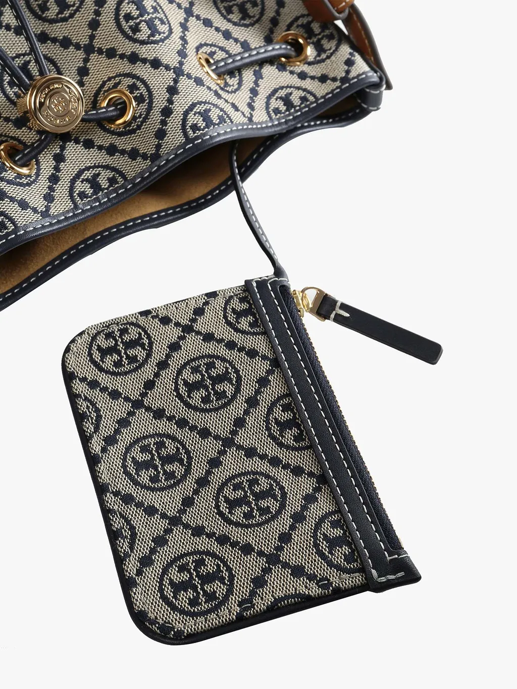 Tory Burch T Monogram Bucket Bag