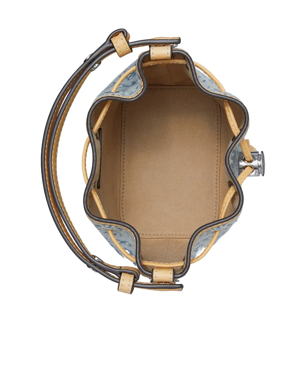 Tory Burch T Monogram Drawstring Bucket Bag