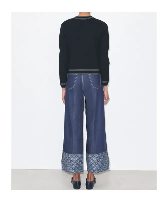 Tory Burch Topstitch Cardigan