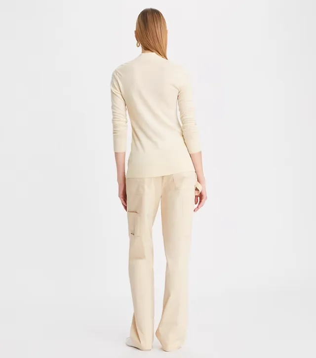 Tory Burch V-Neck Button-Up Cardigan