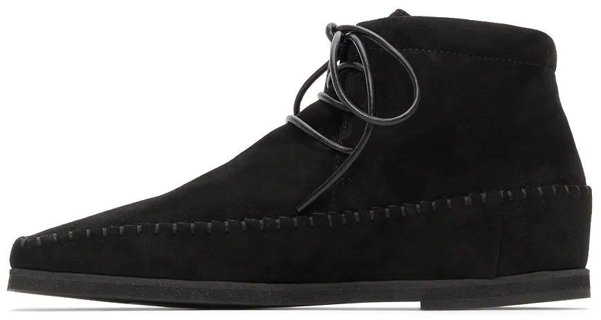 High-Top Moccasin-Style Leather Boots