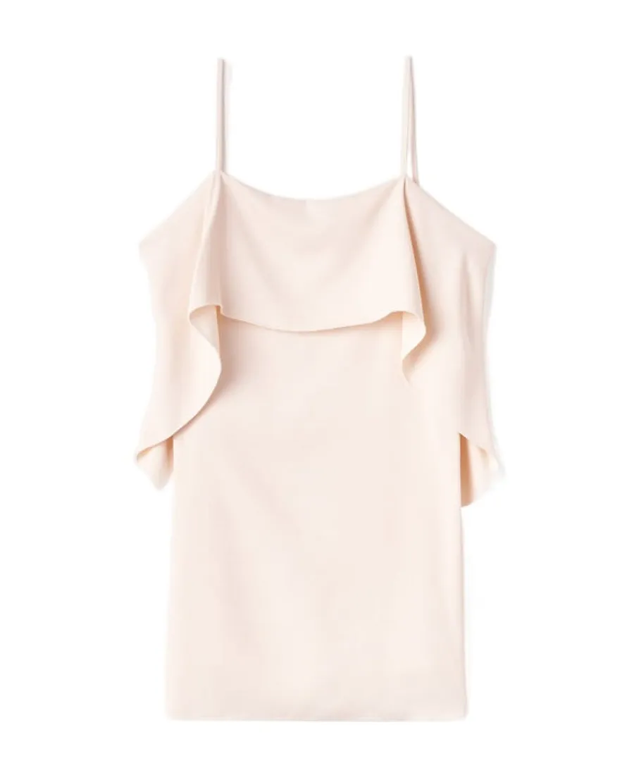 Draped Mid-Length Tank Top