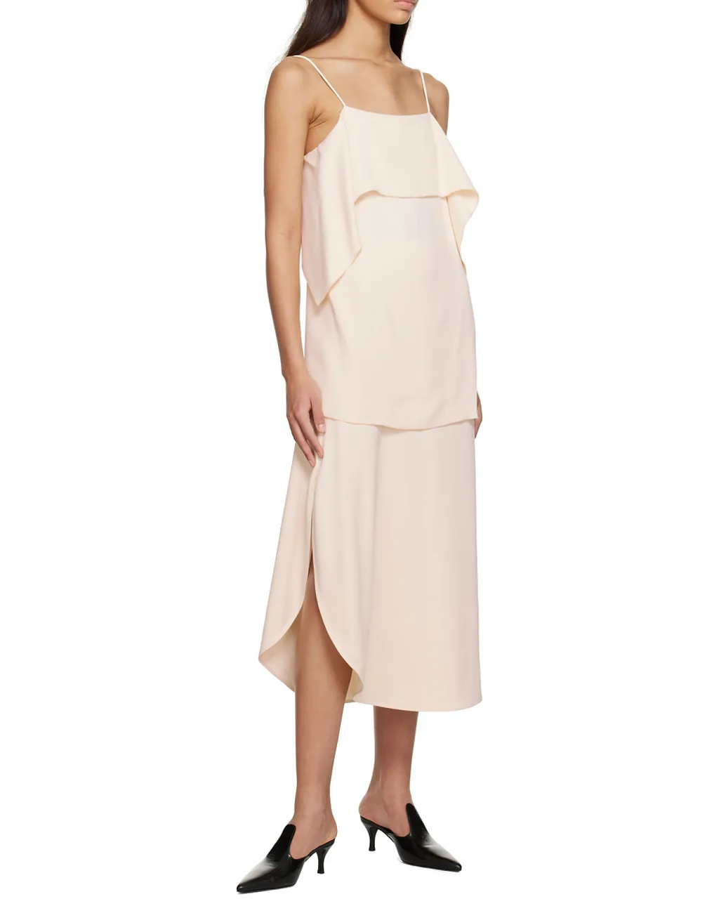 Draped Mid-Length Tank Top
