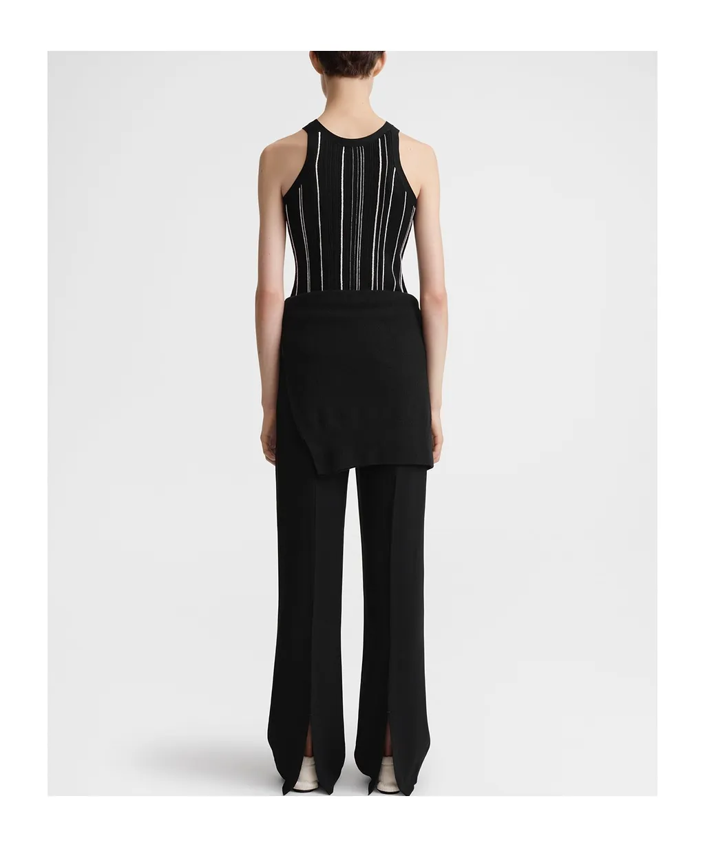 TotÊMe Braid Sleeveless Ribbed Tank Top