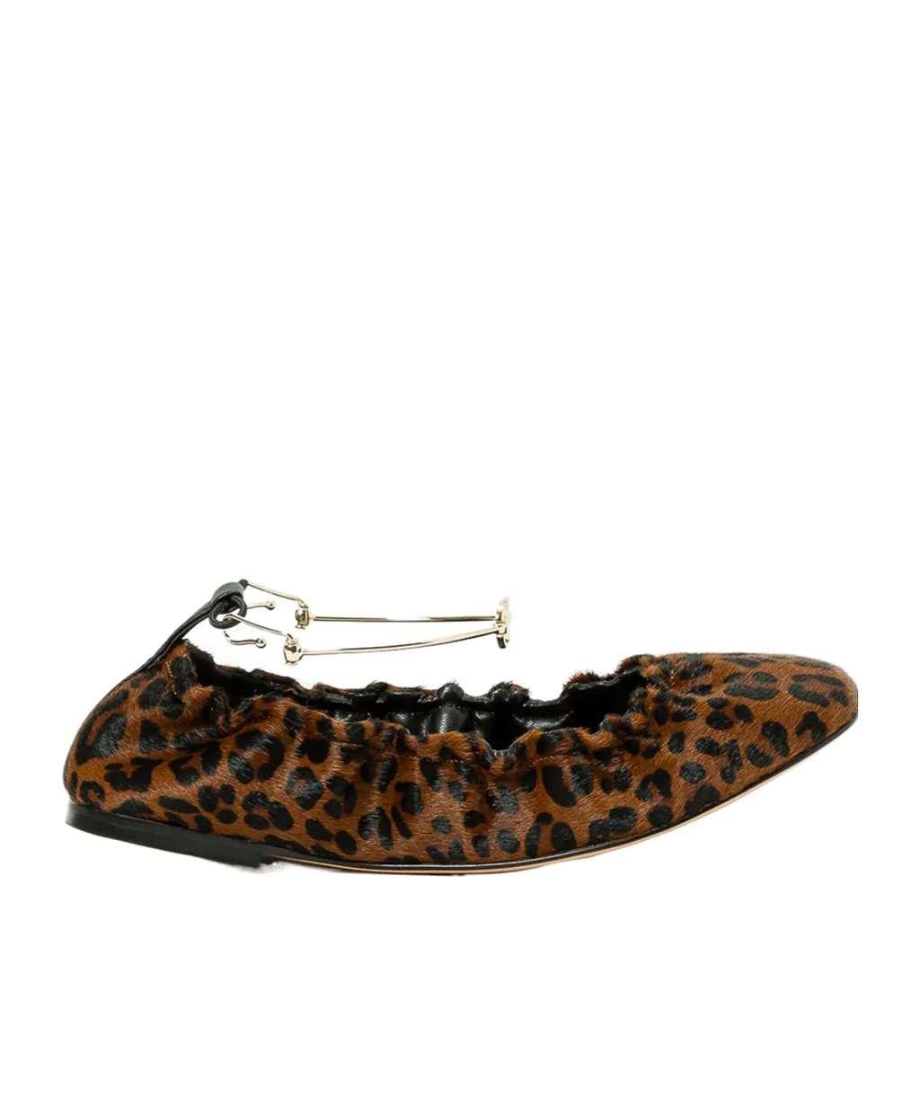 Twinset Animal Printed Ballet Flats