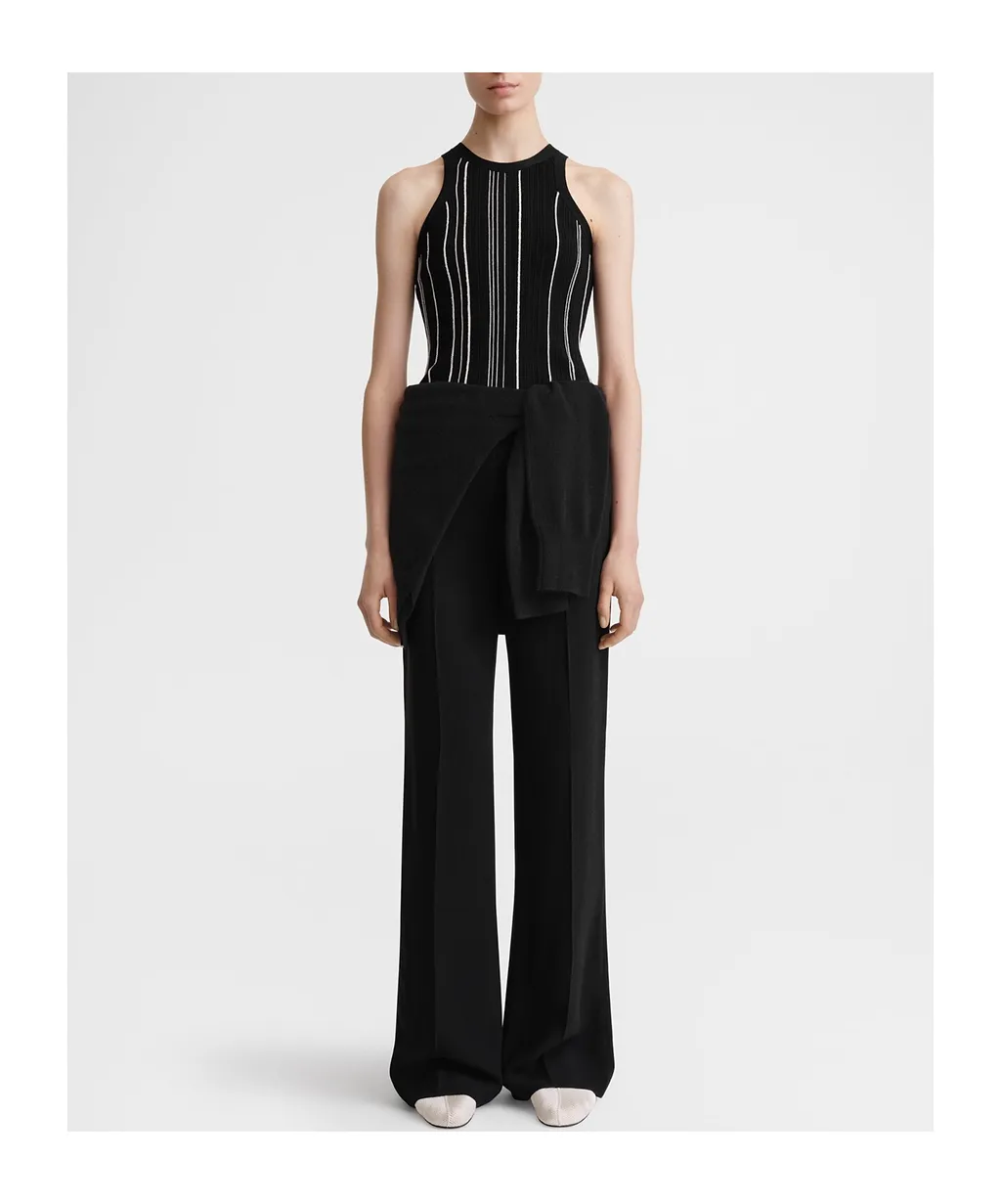 TotÊMe Braid Sleeveless Ribbed Tank Top