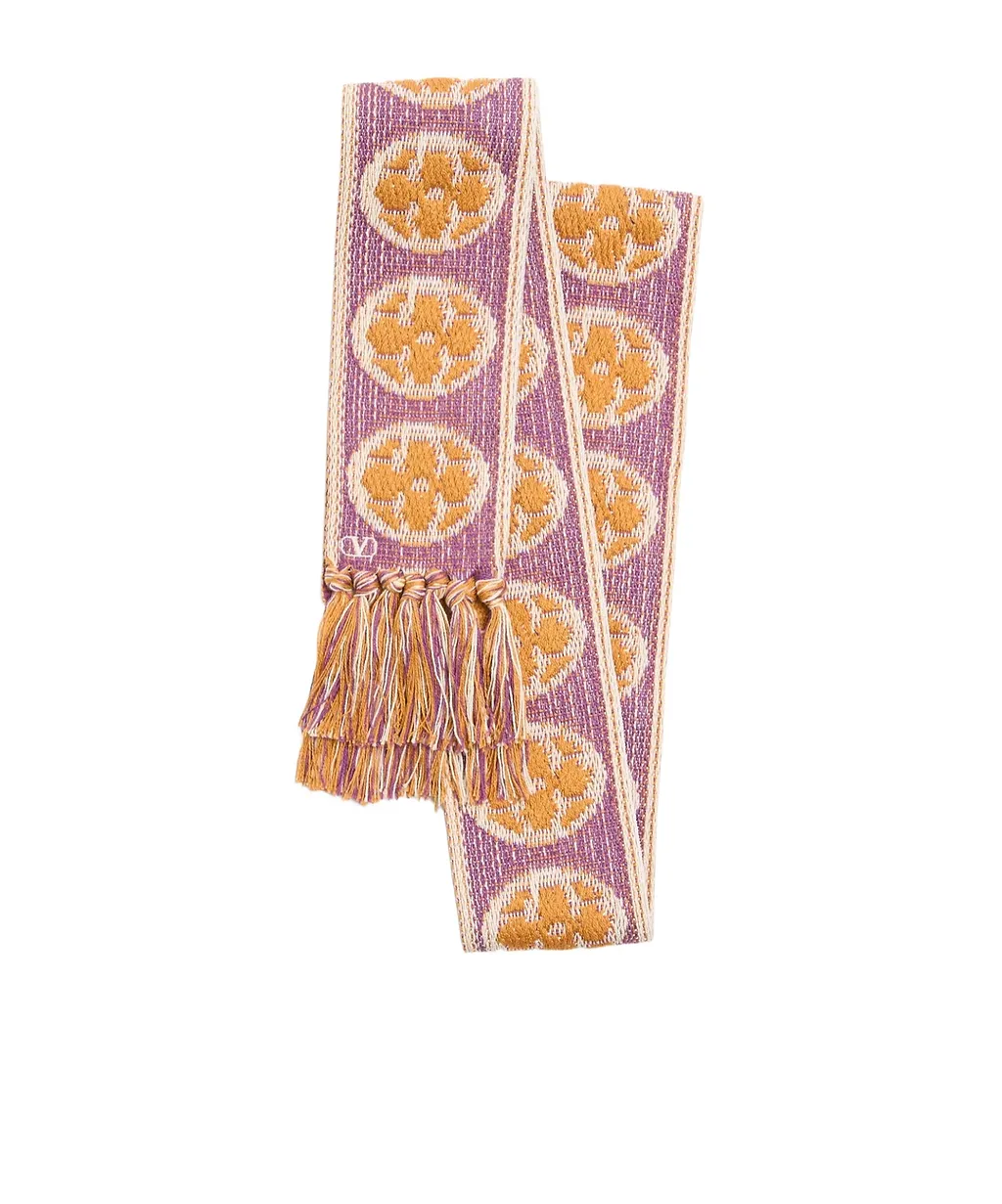 Antibes Cotton Scarf With Fringe