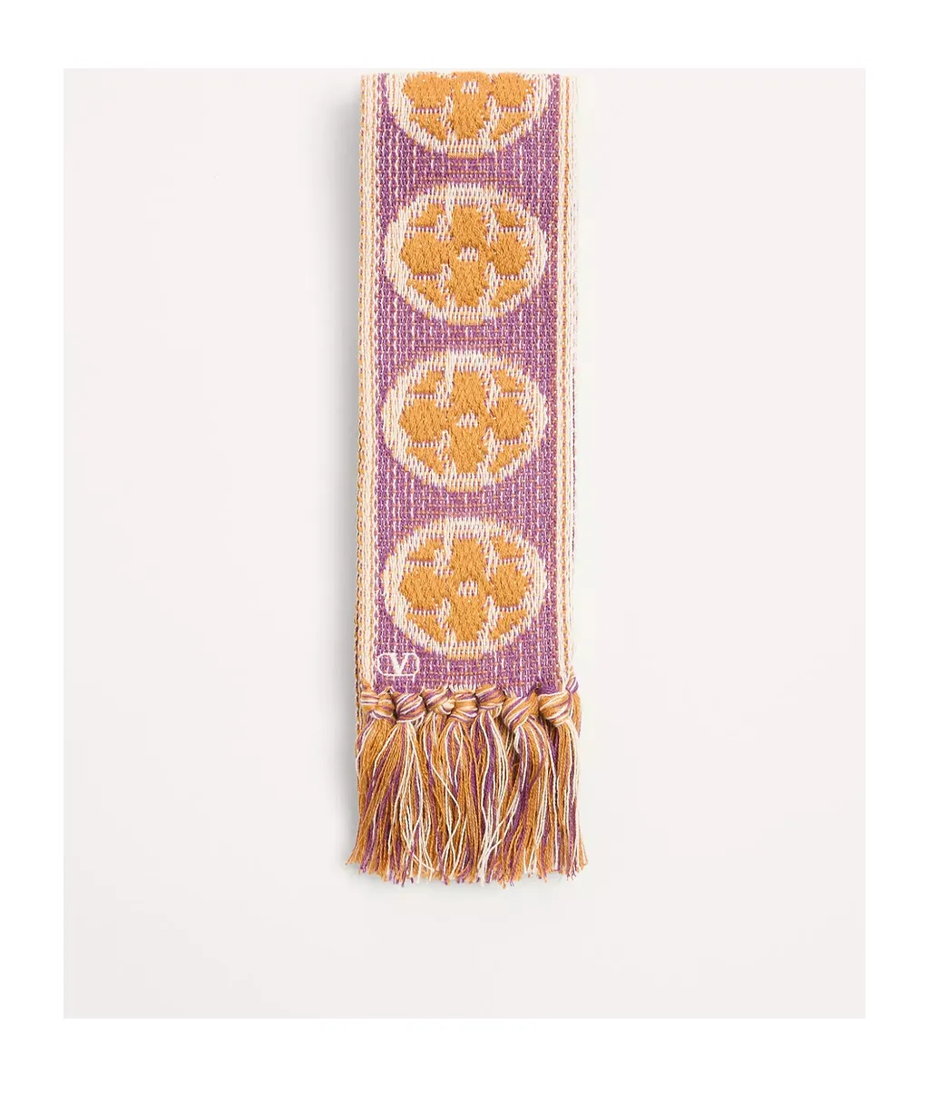 Antibes Cotton Scarf With Fringe