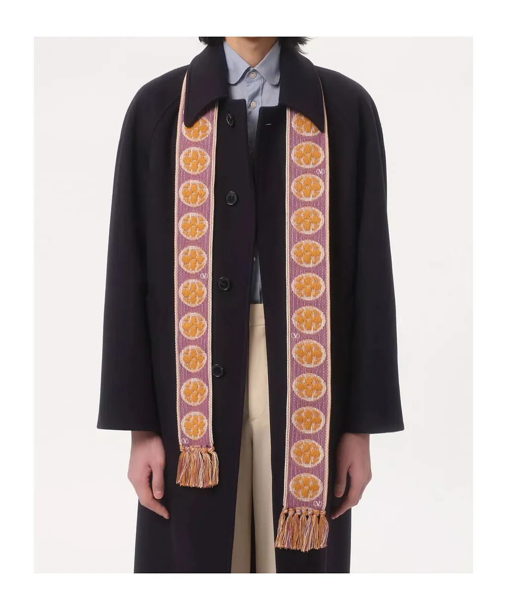 Antibes Cotton Scarf With Fringe
