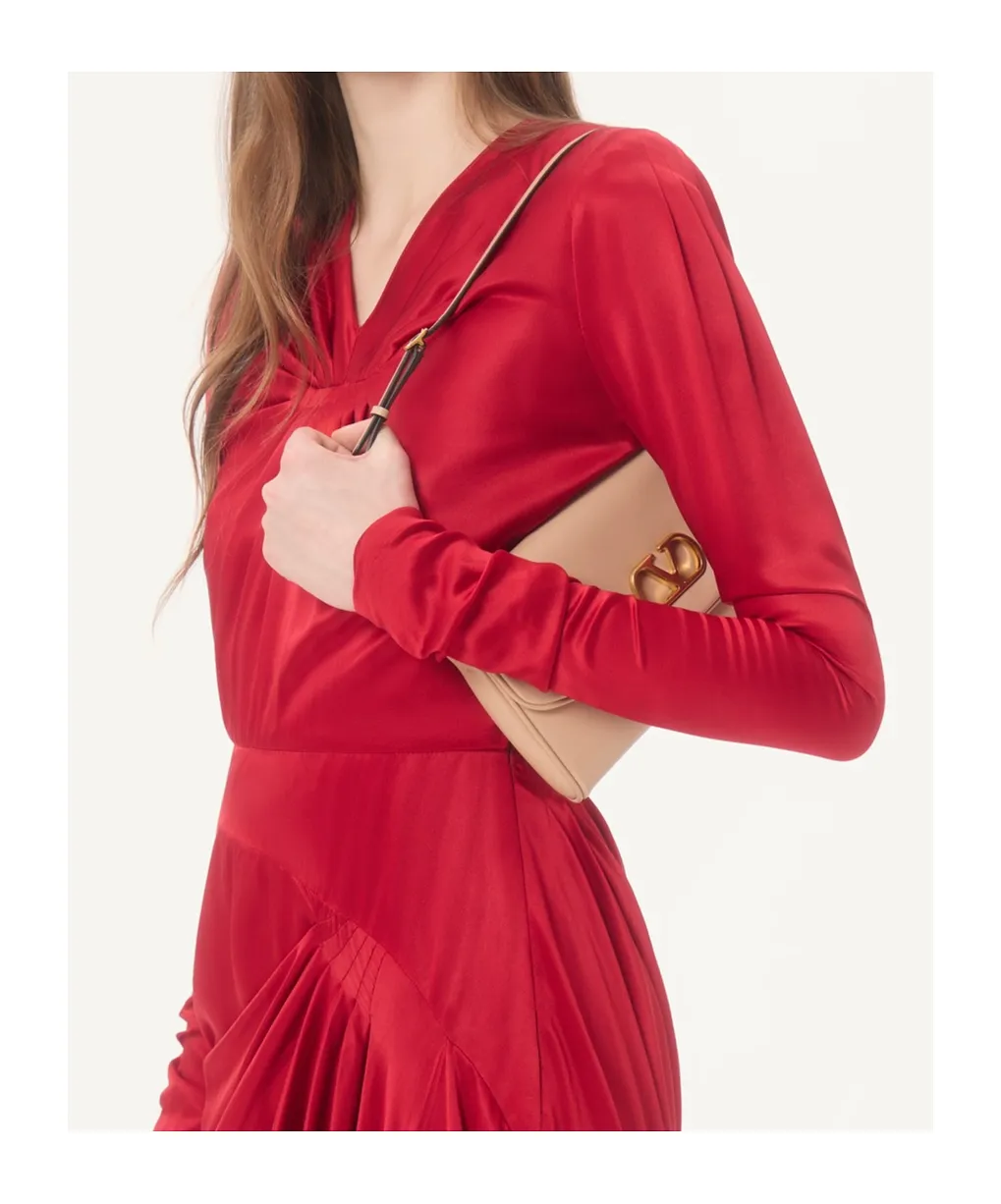 Crepe Satin Gown