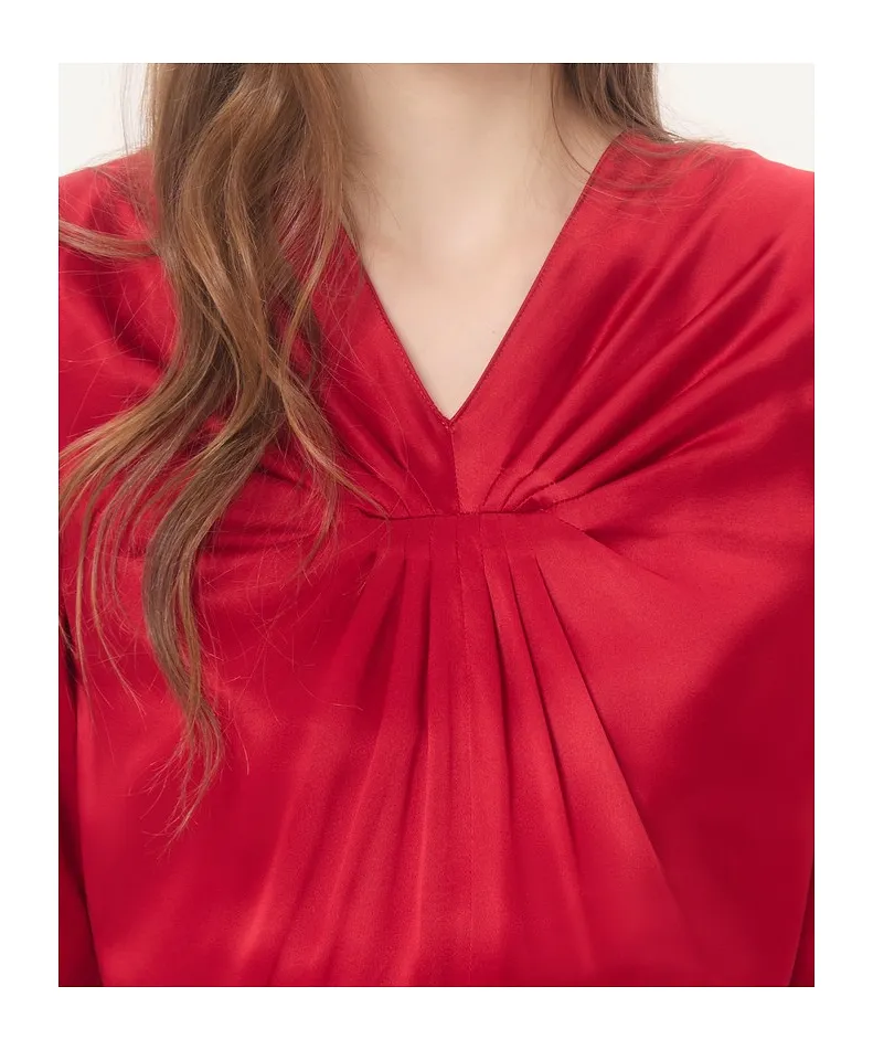 Crepe Satin Gown