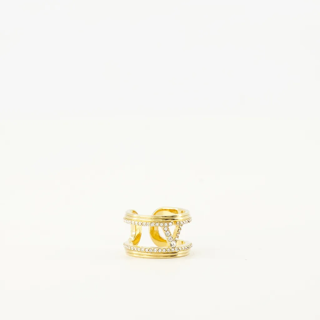 Valentino Embellished Ovalette Ring