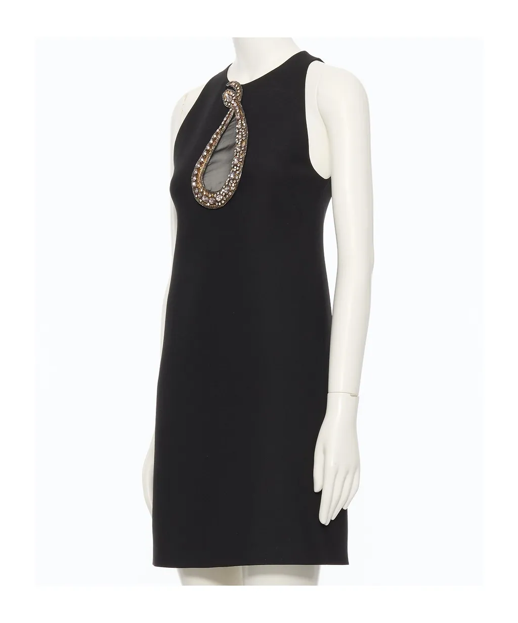 Valentino Embellished Crewneck Dress