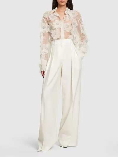 Embroidery Long-Sleeved Shirt