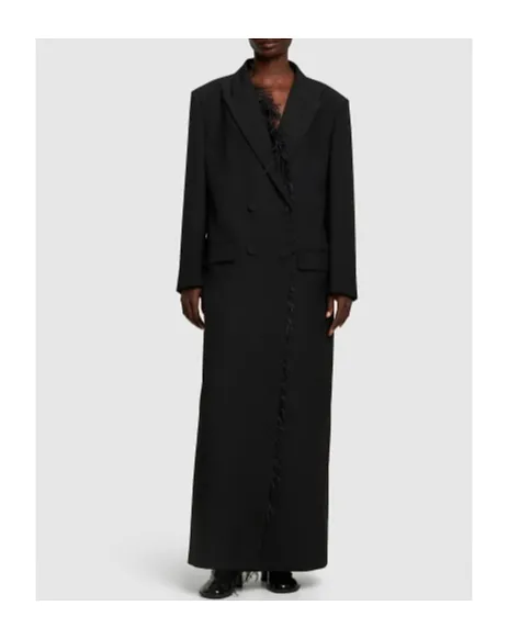 Feather Decorated Coat