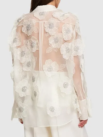 Embroidery Long-Sleeved Shirt
