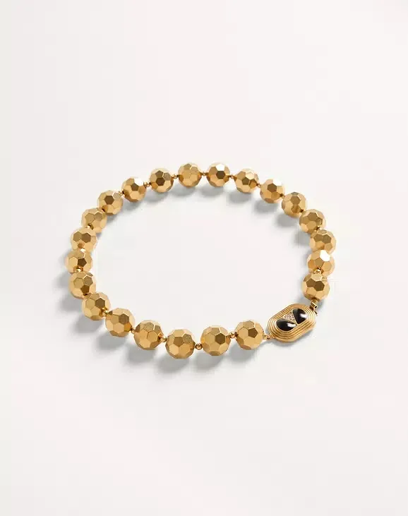 Faceted-Sphere Bead Necklace