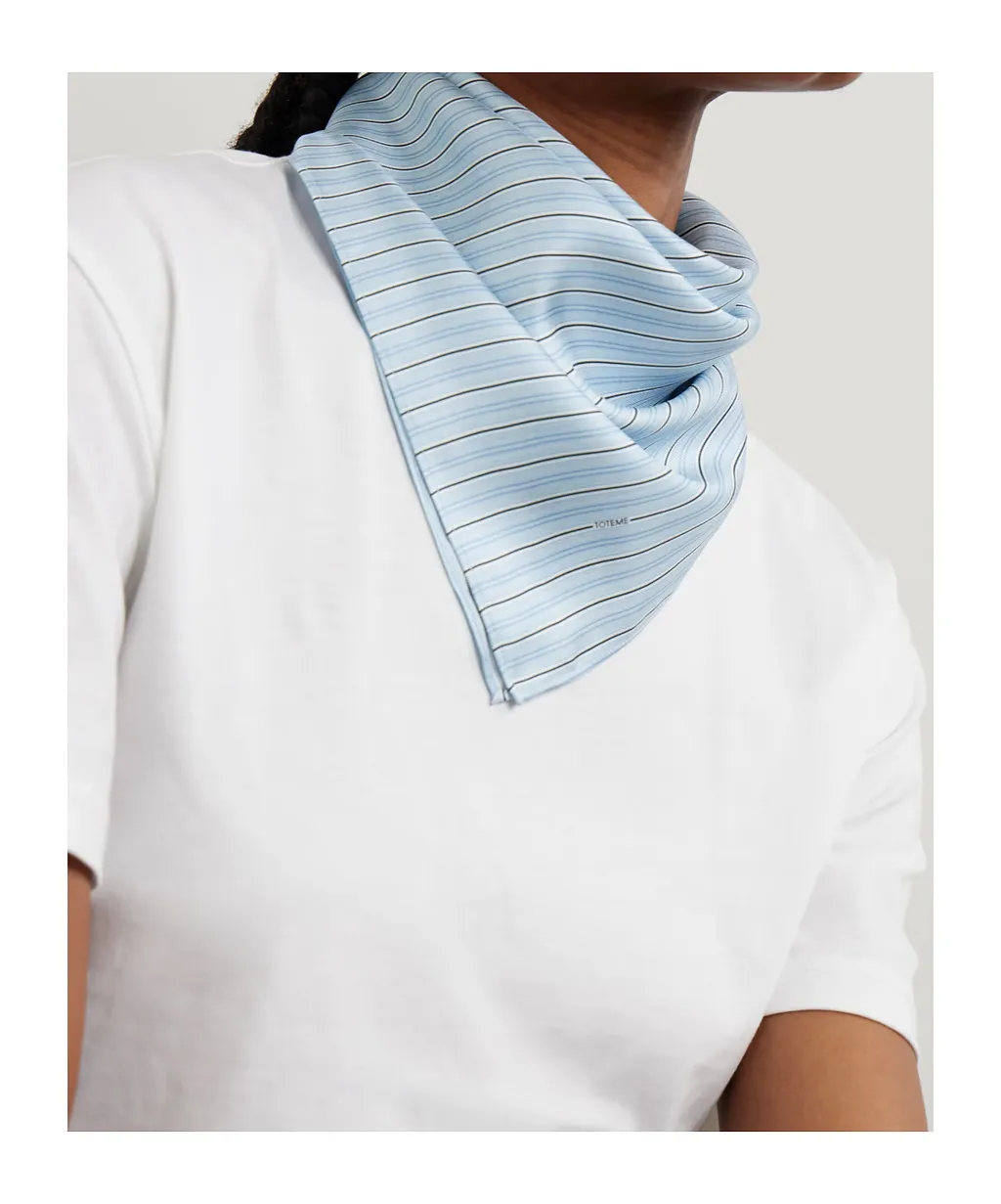 Striped Silk Scarf