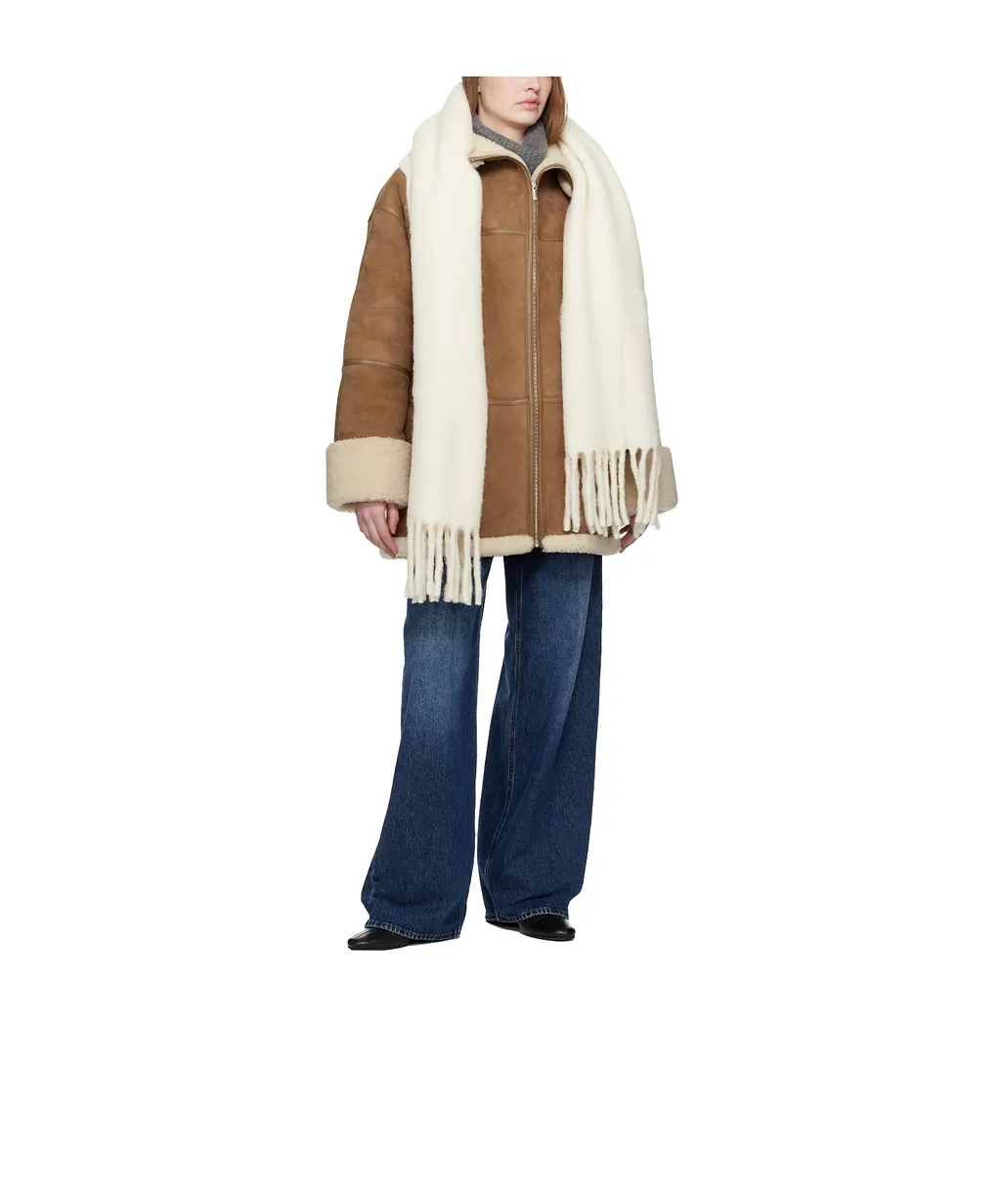 Tassel Wool Blend Scarf