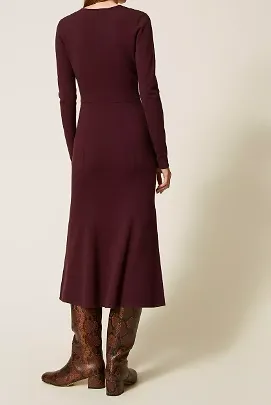 Twinset Oval T Knitted Midi Dress